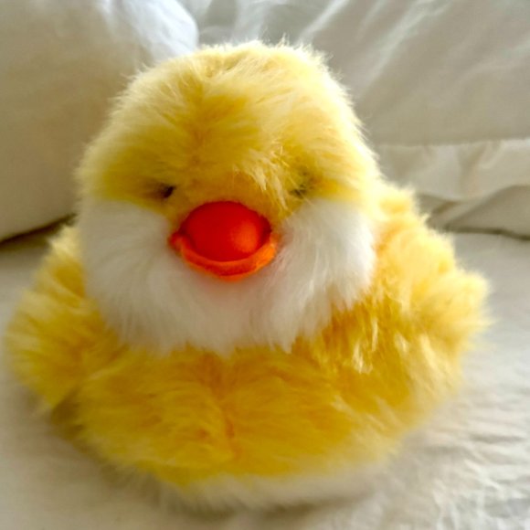 RUSS Berrie Chick Waddles Plush Stuffed Animal 11 in Yellow Fluffy Duckling Duck - Picture 2 of 6